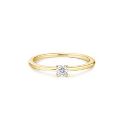 Ania Haie Sunny Sparkler Goldener Klassischer Schmaler Stapelring
